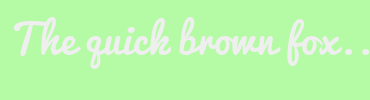 Image with Font Color EFEFEF and Background Color B5FBA6